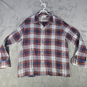 Sleepy Jones‎ Plaid Pajama Top Sleepwear Button Front Long Sleeve Mens L